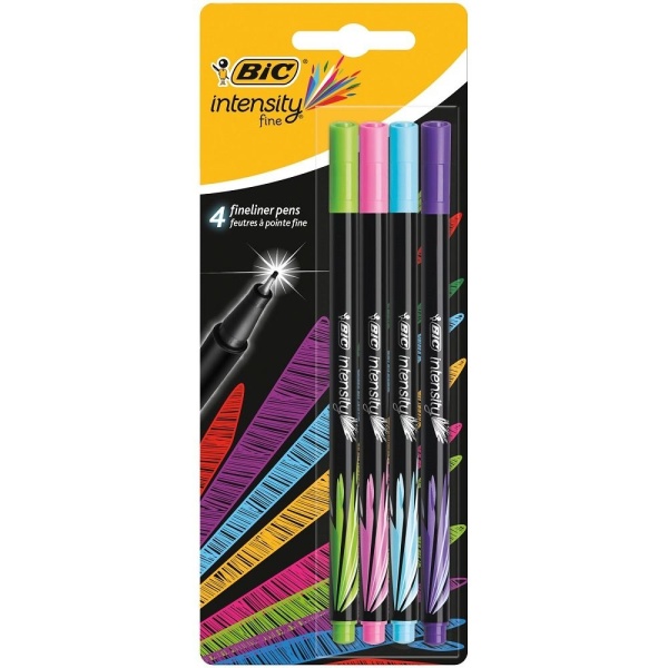 Bic Set Fineliner Intensity Fun Varf 0.8 mm 4 Bucati 32524849